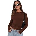 SIGHTBOMB Fabric Round Neck Ultra Soft Feather Touch Micro Fiber Full Sleeve TOP for Women