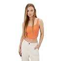 SIGHTBOMB Ribbed Heart Neck Spaghetti Corset Tops for Women