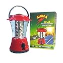 Sigma Plastic Rechargeable LED Lantern , Red, Pack of 1 Emergency Light, 1 Charging Cable, 1 User Manual
