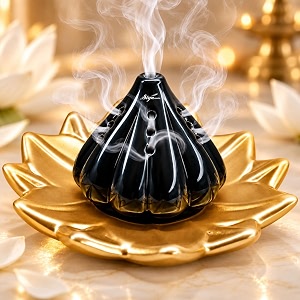 SIGNAMIO Ceramic Sambrani Dhoop Doopam Dhupam Stand