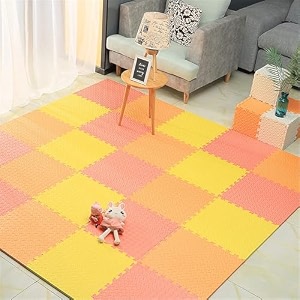 20mm thick exercise mat tiles gym floor mat rubber interlocking foam for gymnastics exercise play areas home gyms dance studios yoga black 6pcs