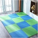 Interlocking SIGNATRON Kids Play Mat | Kids mats for Floor | Baby Crawling and Play Mat- Set of 6 Tiles - 24 SqFt | 20 mm Thick (Blue - Green, 6Pcs)