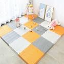 SIGNATRON Puzzle Flooring || Kids Interlocking Play mat || Baby Play Mat || Play mats for Kids || 12 MM Thick (16 Tiles - 64 Square Feet)