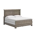 Signature Design by Ashley Lexorne Traditional King Sleigh Bed, Foundation or Box Spring Needed, Light Gray
