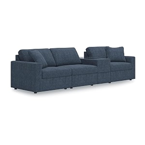 Signature Design by Ashley Modular Blue Sectional
