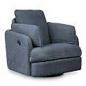 Signature Design by Ashley Modmax Swivel Glider Recliner Chair, Ink Blue