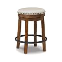 Signature Design by Ashley Valebeck Swivel Counter Height Bar Stool, 24 in