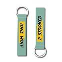 SIGNOOGLE® 1 PCs 2 Stroke Lanyard Keychain For All Bike Scooter Car Home Decor Multicolored Key Chains Holder (6 x 1 Inch)