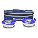 Signora Ware 350Ml+350Ml All Steel Midday Lunch Box with Bag, Food Grade BPA Free, Leak Proof and Air Tight Stainless Steel Containers, Compact and Sleek Tiffin Box (Set of 2 Violet)