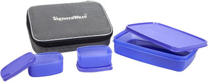Signoraware 515purple 3 Containers Plastic Office Lunch