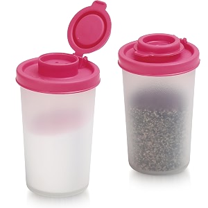 signoraware bpa free plastic big spice shaker 140ml  pink