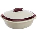 Signoraware Double Wall BPA Free Plastic Big Casserole | Double wall Insulation | Ideal for Keeping Veggies or Biryani Hot for Hours | Perfect for Daily Use &amp; Dining Table (1.8 LTR | Maroon)