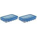 Signoraware Icy trey Plastic Lock N Lock 18 cubes, Set of 2, Blue