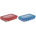 Signoraware Icy trey Plastic Lock N Lock 18 cubes, Set of 2, Multicolour