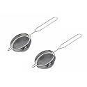 SignoraWare Kitchen Tools Food Grade Delite Tea Strainer/Chai Chhalni/Coffee Strainer/Tea Filter/Juice and Oil Filter with Wire Handle and Stainless Steel Single MESH No.1 (Dia 7 cm) Set/2