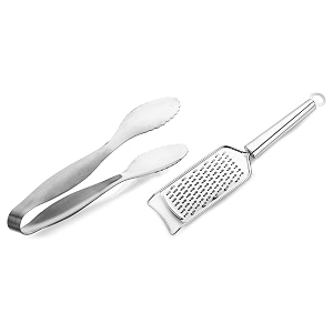 signoraware kitchen tools food grade heavy gauge1 mm high gloss kitchen bread tong size 155 cm amp signoraware cheese grater set of 1
