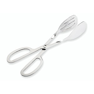 signoraware kitchen tools ss - heavy gauge3 mm high gloss multipurpose plainslotted tong size 26cm