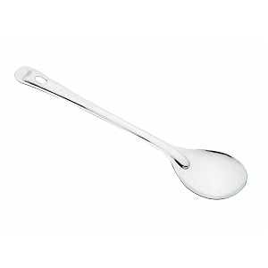 signoraware kitchen tools stainless steelfood grade heavy gauge12 mm elite solid oval spoon no0serving spoon chamcha for serving ricepastasubzi size 19 cm