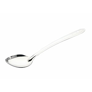 signoraware kitchen tools stainless steelfood grade heavy gauge13 mm plus solid pan spoon no2serving spoon chamcha for serving ricepastasubzi size 23 cm