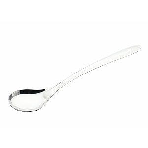 signoraware kitchen tools stainless steelfood grade heavy gauge13 mm plus solid oval spoon no5serving spoon chamcha for serving ricepastasubzi size 33 cm