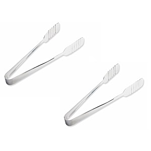 signoraware kitchen tools stainless steelfood grade heavy gauge1 mm high gloss kitchen spagethi tonggrlling chimta tongsalad tongbuffet tongmultipurpose slotted tong size 21 cm set2
