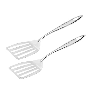 signoraware kitchen tools stainless steelfood grade heavy gauge11 mm classic slotted turnerspatulacooking turner no5 for dosarotiomletteparanthaspavbhajibreads size 302 cm set2