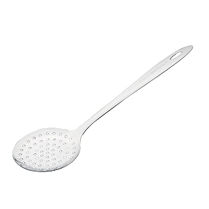 signoraware kitchen tools stainless steelfood grade heavy gauge15 mm prima skimmerponideep fry jharajharni no4 for frying and straining purisnuggetsricepakodas size 261 cm