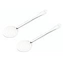 SignoraWare Kitchen Tools Stainless Steel(Food Grade) Heavy Gauge(1.2 MM) Elite Skimmer/Poni/Deep Fry Jhara/Jharni No.4 for Frying and Straining Puris/Nuggets/Rice/Pakodas (Size 31 cm) Set/2