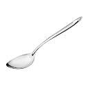 SignoraWare Kitchen Tools Stainless Steel (Food Grade) Heavy Gauge (1.1 MM) Classic Solid Pan Spoon No.6 (Serving Spoon) Chamcha for Serving Rice/Pasta/Subzi (Size 32.5 cm)