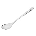 Signora Ware Kitchen Tools Stainless Steel(Food Grade) Heavy Gauge(1.8 MM) Signature Solid Spoon/Chamncha with Hollow Cast Heat Resistant Handle for Cooking Rice/Pasta/Sabzi/Halwa (Size 33.2 CM)