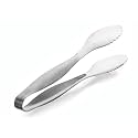 SignoraWare Kitchen Tools Stainless Steel(Food Grade) Heavy Gauge(1 MM) High Gloss Kitchen Bread Tong/Barbeque Chimta Tong/Salad Tong/Buffet Tong/Multi Utility Plain Medium Tong (Size 23 cm)