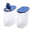Signoraware Modular Plastic Cereal Dispenser Set, 1.7 litres, 2-Pieces, Blue