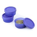 SIGNORA WARE Nano Plastic Container Set Of 3, Small Boxes For Storage Mini Items, Food Grade Bpa Free, Microwave Safe, Airtight Spill Proof Leak Free (Set Of 3-40Ml Each Box , Violet),Purple