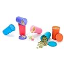 SIGNORA WARE Nano Round Big Plastic Container Set, 140ml, Set of 6, Multicolour, Assorted