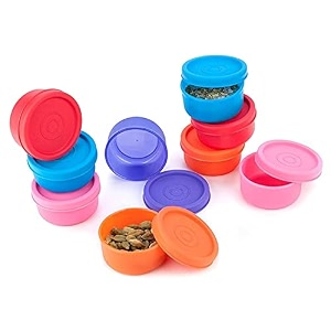 signora ware nano round small plastic container set 40ml set of 9 multicolourmulticolor