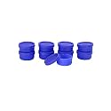 Signoraware Nano Round Small Plastic Container Set, 40ml, Set of 9, Deep Violet