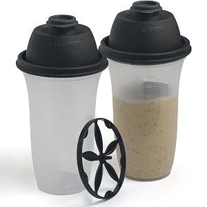 signoraware shake n shake bpa free plastic bottle 500mlx2  setof2  black