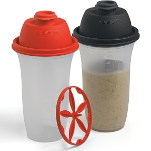 signoraware shake n shake bpa free plastic bottle 500mlx2  set of 2  multicolour