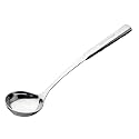 SIGNORA WARE Stainless Steel SS(Food Grade)Heavy Gauge(1.8 MM)Signature/Karchi/Milk /Soup Ladle With Hollow Cast Heat Resistant Handle For Seving/Cooking All Types Of Gravies/Dal/Curries(Size 33.2cm)