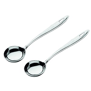 signoraware stainless steelfood grade heavy gauge11 mm classic ladlekarchimilk ladlesoup ladle no5 for sevingcookingpouring all types of graviesdalcurries size 271 cm set2