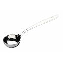 Signora Ware Stainless Steel(Food Grade) Heavy Gauge(1.3 Mm) Plus Extra Deep Ladle/Karchi/Milk Ladle/Soup Ladle No.2 for Seving/Cooking/Pouring All Types of Gravies/Dal/Curries (Size 19 Cm)