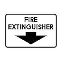 Signs ByLITA Classic Framed Fire Extinguisher (White) - Large