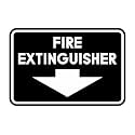 Signs ByLITA Classic Framed Fire Extinguisher (Black) - Medium