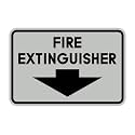 Signs ByLITA Classic Framed Fire Extinguisher (Lt Gray) - Large