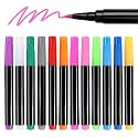 Signsxcel12-Color Liquid Markers for Led Note Board, Compatible with Light Up Drawing Board, Windows, Blackboard, Glass, Neon Erasable Markers,Wet or Dry Erase Markers Fine Tip