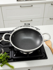 Sigri-wala Cook Healthy Honeycomb Mesh Kadhai 26