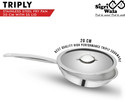 Sigri-wala Cook Healthy Triply Fry Pan 20 cm diameter with Lid 1.1 L capacity (Triply, Induction Bottom)