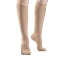 SIGVARIS SOFT OPAQUE 840 Women's Closed Toe Knee-High Compression Socks 15-20mmHg