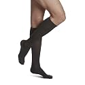 SIGVARIS Women’s Style Soft Opaque 840 Closed Toe Calf-High Socks 15-20mmHg - Graphite - Medium Long