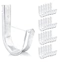 SIHAI (25 Packs 4” Inch J-Hooks, UL Certified Heavy-Duty Cable Support Hooks for Hanging CAT6/6A, Fiber Cable Management and Low Voltage Wiring (with Retainer Clip)
